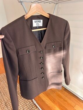Vintage Petite Brown Women's Blazer